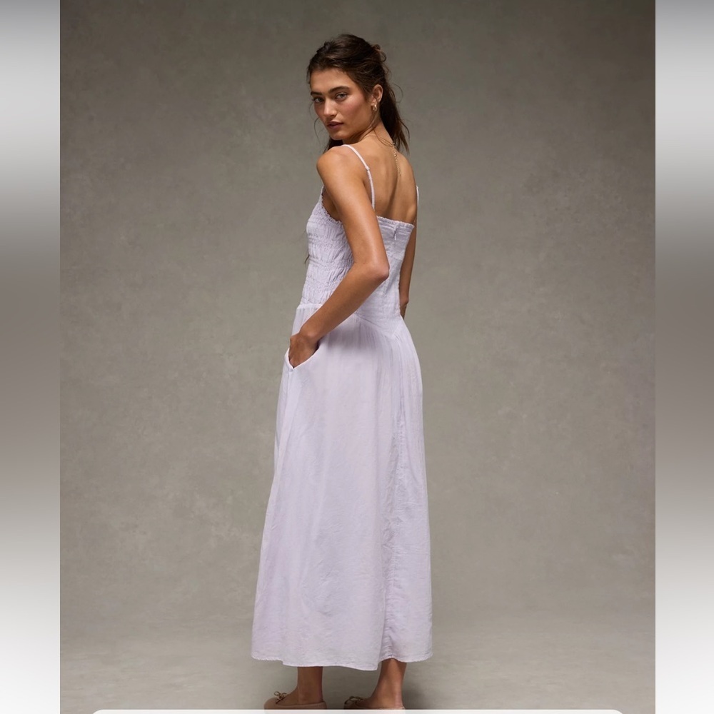 NWT AE Bella Bow Midi Dress - Picture 2 of 6